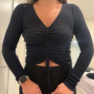 Hollister Ribbed Knit Top Size M